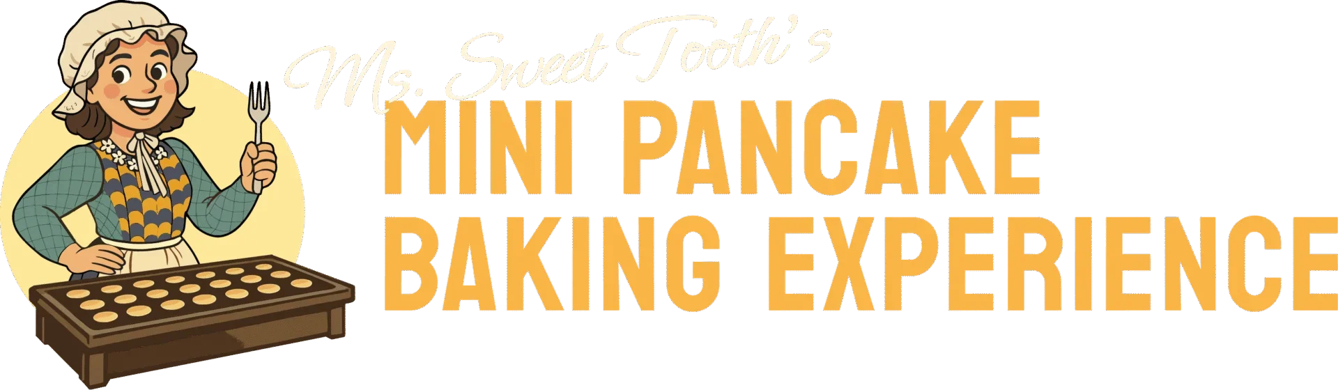 Logo mini pancake baking experience for dark bg rgb.webp